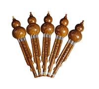 Flauta De Calabaza Instrumento De Flauta Hulusi Tamaño Adulto Llave Plana C Desmontable Duradera Fácil Practicar Y Tocar Para Principiantes(Bb major box)