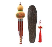 flauta de calabaza Instrumento De Viento De Madera Con Flauta C-tune De 3 Tonos, Instrumento Musical Tradicional Chino Hulusi B-tune Con Caja Especial(Rosewood,C)