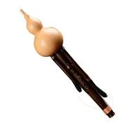 Flauta de calabaza, seda de calabaza, instrumento de viento, flauta tradicional china Hulusi, calabaza cucurbitáceas, instrumento musical étnico Hulusi artesanal con estuche for principiantes amantes