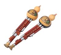 Flauta De Calabaza Tipo De Interpretación Redwood Instrumental Hulusi C Si Bemol Mayor Menor Re Instrumento Musical Tradicional(F major protective case)