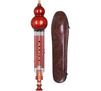 Flauta de caoba Hulusi para tocar profesionalmente, flauta de cucurbitáceas china hecha a mano, flauta de calabaza para principiantes, amantes de la música, instrumento de calabaza