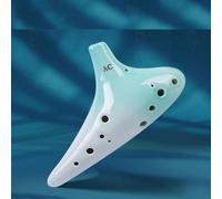 Flauta de cerámica con 12 agujeros, herramienta de rendimiento profesional para principiantes