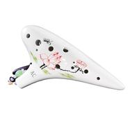 Flauta de cerámica de 12 agujeros para principiantes, instrumento de interpretación introductoria, tecla C, cerámica, Xun