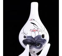 Flauta de cerámica para principiantes, instrumento Xun de cerámica de rendimiento profesional con 6 agujeros