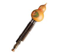 Flauta de cucurbitáceas china Hulusi profesional con llave C portátil para principiantes, flauta de calabaza para amantes de la música, instrumento de calabaza