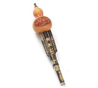 Flauta de cucurbitáceas con llave Hulusi C hecha a mano china, flauta de calabaza profesional fácil de aprender para principiantes, instrumento de calabaza