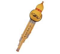 Flauta De Cucurbitáceas De Bambú, Llave C/B Plana De Aprendizaje, Flauta Hulusi, Instrumento De Viento De Madera Tradicional Chino Hulusi Profesional (Color : B flat)