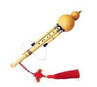 Flauta De Cucurbitáceas De Calabaza Hulusi Hecha A Mano China, Instrumento Musical De 7/9 Agujeros, Llave De BB/C/F/G Con Estuche (Color : BB Tone)