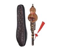 Flauta De Cucurbitáceas De Calabaza Hulusi Hecha A Mano China, Instrumento Musical Étnico, Llave De C Con Estuche Para Amantes De La Música Principiantes