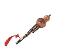 Flauta De Cucurbitáceas De Calabaza Hulusi Negra Hecha A Mano China, Instrumento Musical Étnico, Llave De C Con Estuche Para Principiantes