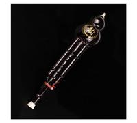 Flauta De Cucurbitáceas De Resina, Llave C/B Plana Para Principiantes, Instrumento De Flauta De Cucurbitáceas De Doble Tono Con Estuche Hulusi Profesional (Color : 02, Size : Bb key)