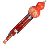 Flauta de cucurbitáceas Hulusi, Flautas de calabaza Viento de madera Hulusi Anti-Drop Instrumento tradicional chino for niños adultos Flauta de calabaza Regalo for principiantes Aficionados musicales