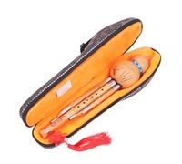 Flauta de cucurbitáceas portátil Hulusi hecha a mano china, flauta de calabaza tradicional clásica para principiantes, instrumento de calabaza para adultos con caja