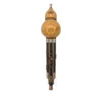 Flauta de cucurbitáceas portátil Hulusi profesional, flauta de calabaza de rendimiento tradicional para principiantes y adultos, instrumento de aprendizaje de calabaza