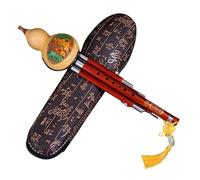 Flauta de cucurbitáceas profesional Hulusi de caoba Natural, flauta de calabaza hecha a mano, calabaza Musical de 7 agujeros para principiantes, instrumento de calabaza