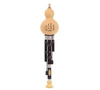 Flauta de cucurbitáceas profesional Hulusi de ébano, instrumento Musical de rendimiento, tecla B plana, flauta de calabaza C, práctica de tocar la flauta Hulusi
