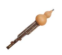 Flauta de cucurbitáceas profesional Hulusi hecha a mano china, llave de C con caja de transporte, flauta de calabaza para instrumento de calabaza principiante