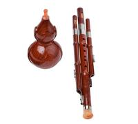 Flauta de cucurbitáceas profesional Hulusi portátil Flauta tradicional china Hulusi para principiantes Flauta Hulusi instrumento de calabaza Flauta C