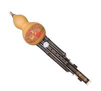 Flauta de cucurbitáceas tradicional Hulusi de bambú chino, flauta de calabaza portátil, calabaza Musical fácil de aprender para principiantes, instrumento de calabaza