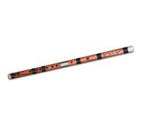 Flauta de dos secciones, hierro, madera de pera, elegante flauta de bambú, instrumento Musical tradicional chino (Color : E)