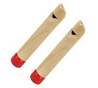 Flauta De éMbolo 2 uds silbatos de madera Pull-Push cambio voz instrumentos musicales educativos desarrollo temprano Instrumento EducacióN Musical