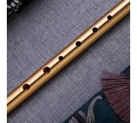 Flauta de estaño afinada con seis agujeros, imprescindible para cualquier persona apasionada por crear sonidos auténticos en el mundo de la música folclórica (A)