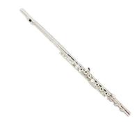 flauta de estudiante Flauta De Doble Propósito Niquelada Con Llave E De 16 Orificios Para Estudiantes Que Aprenden A Tocar Flautas De Instrumentos Musicales (Color : Flute+imitation leather case)