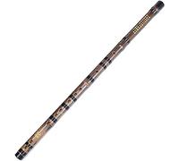 Flauta de juego profesional de bambú negro para niños adultos, flauta transversal para principiantes, instrumento musical nacional Dizi(Color:F)