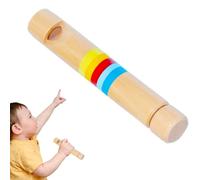 Flauta de madera de madera - Flauta versátil para empujar y tirar, ligera, moderna, instrumento, educación temprana, silbato deslizante para niños y niñas, amantes de la música, jardín de infantes