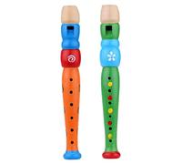 Flauta de madera para niños, instrumento Musical, flauta educativa temprana ligera, juguete de Color aleatorio.