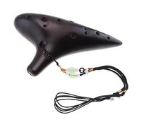 Flauta De Ocarina De 12 Agujeros, Tono Alto, Llave C, Ocarina De Cerámica, Instrumento Musical Profesional, Flauta Ahumada Ocarina