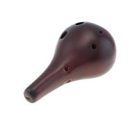 Flauta De Ocarina De Tono Alto C De 6 Agujeros, Flauta De Cerámica Negra Con Esmalte Ahumado, Instrumento Musical Para Principiantes