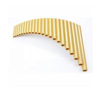 flauta de pan adultos Flauta De Pan 22 Tubos G Llave Sintonizable ABS Plástico PanFlute Profesional Pan Pipe Woodwind Instrumento Musical Panpipes (Color : Golden Left hand)