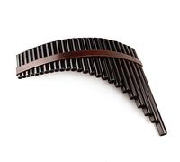 Flauta de Pan Black Left Hand 25 Pipes C Key Pan Flauta Instrumento De Viento De Madera Tradicional Tubo Hecho A Mano De Bambú