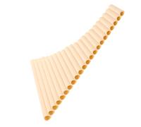 Flauta de Pan China G de 22 Tubos para Interpretación Musical | Plástico Beige, para Educación y Música Folclórica, Uso Versátil, Toque a Izquierda o Derecha