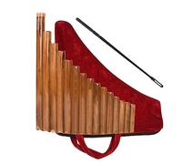 Flauta De Pan De 15 Pipas, Llave G De Bambú Natural, Pipa De Pan, Estilo Tradicional Chino, Instrumentos De Viento De Madera Para Principiantes Principiantes Flauta de Pan