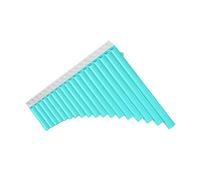 Flauta De Pan De 18 Tubos, Flauta De Pan De Resina ABS Con Llave C, Fácil Aprendizaje Para Música Principiante, Instrumento De Viento De Madera Con Bolsa De Transporte (Color : Blue)