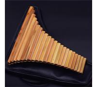 Flauta De Pan De Bambú Amargo Instrumento De 22 Tubos Para Principiantes Y Adultos Flauta De Pan (tubo Largo De Bajo Izquierdo)(G)