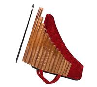 Flauta De Pan De Bambú Natural De 15 Tubos, Instrumento De Viento, Llave G, Instrumento Tradicional De Panpipe Con Bolsa De Almacenamiento Principiantes Flauta de Pan (Color : Left)