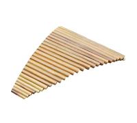 Flauta De Pan De Instrumento CG Key Panpipe 25 Pipe Pan Flauta Hecha A Mano Tradicional Principiante Rendimiento Profesional(C key-Left Bass)