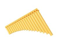 Flauta De Pan De Instrumento Flauta De Pan De 18 Tubos Para Principiantes Nivel Profesional Do Mayor Fácil De Aprender(18 tubes of yellow)