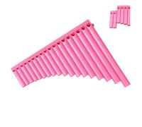 Flauta De Pan De Instrumento Flauta De Pan De 18 Tubos Para Principiantes Nivel Profesional Do Mayor Fácil De Aprender(18 tubes of pink)