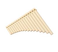 Flauta De Pan De Instrumento Flauta De Pan Para Principiantes16pipas Rendimiento Portátil Llave C Instrumentos Musicales Duraderos Resina Profesional(16 Pipe-Beige)