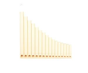 Flauta De Pan De Instrumento Las Zampoñas Son Fáciles De Aprender Y Adecuadas Para Principiantes Adultos 16 Tubos Do Mayor Con Boquilla(Basic white version with wind instrument)