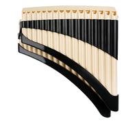 Flauta De Pan Flauta De Doble 32 Tubos Instrumento Para Principiantes Temperamento Igual Doce Tonos(32-tube curved - off-white)