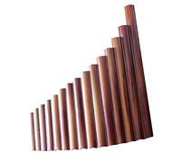 Flauta de Pan Flauta De Pan De 15 Tubos, Instrumento De Viento De Bambú Natural, Llave G, Flauta De Pan Hecha A Mano (Color : Left)