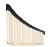 Flauta De Pan Flauta De Pan De Plástico ABS 18/16 Tonos Llave En C Soporte Inferior Desmontable(16 off white)