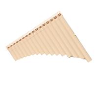 Flauta De Pan Flauta De Pan Doble 16 Tubos Y 18 Resina Enseñanza Temperamento Igual Doce Tonos(16-tube off-white)
