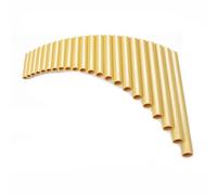 flauta de pan Instrumento 22 Tubos De Plástico ABS, Flautas De Pan Con Llave G, Instrumentos Musicales Populares Hechos A Mano, Flauta De Pan, Flautas De Pan De Mano Derecha/izquierda (Color : Golden