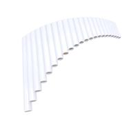 flauta de pan Instrumento 22 Tubos De Plástico ABS, Flautas De Pan Con Llave G, Instrumentos Musicales Populares Hechos A Mano, Flauta De Pan, Flautas De Pan De Mano Derecha/izquierda (Color : White